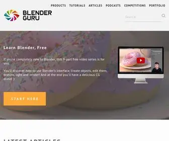 Blenderguru.com(Blender Guru) Screenshot