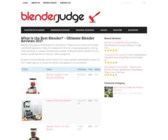 Blenderjudge.com(Ultimate Blender Reviews 2021) Screenshot