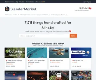 Blendermarket.com(Blender Market) Screenshot