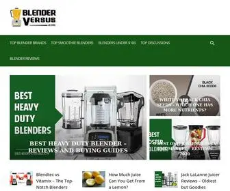 Blenderversus.com(Top Blender Reviews by) Screenshot