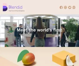 Blendid.com(Blendid offers an autonomous food platform) Screenshot