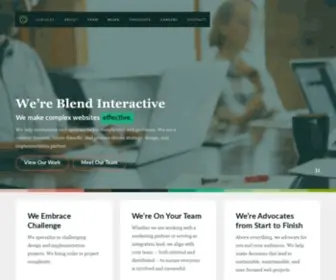 Blendinteractive.com(We Design and Implement Solutions for Complex Web Problems) Screenshot