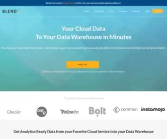 Blendo.co(Blendo is a leading data integration platform) Screenshot