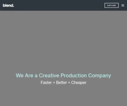 Blendproduction.com(Creative Digital Marketing & Video Production Agency) Screenshot