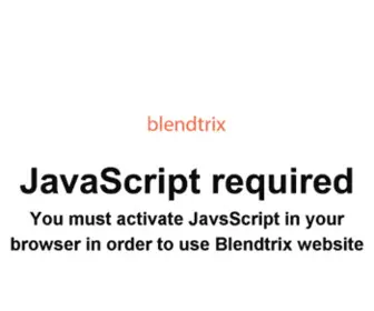 Blendtrix.com(BlendtrixFrontend) Screenshot