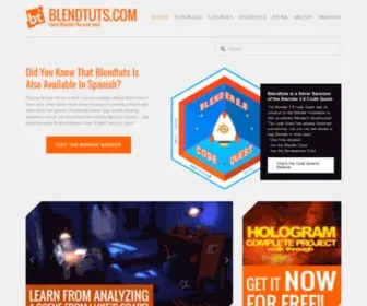 Blendtuts.com(Quality Blender 3D tutorials and courses by Oliver Villar) Screenshot