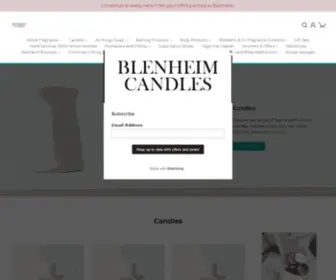 Blenheimconsultants.co.uk(Natural luxury candles and home fragrances) Screenshot