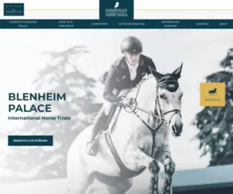 Blenheimhorse.co.uk(BLENHEIM PALACE INTERNATIONAL HORSE TRIALS) Screenshot