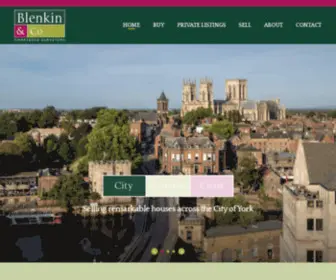 Blenkinandco.com(Estate Agents in York) Screenshot