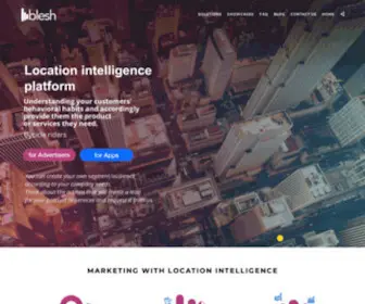 Blesh.com(Location Intelligence Platform for Apps and Advertisers) Screenshot
