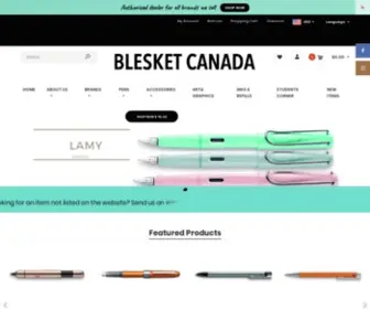 Blesket.com(Fountain Pens in Canada at Great prices) Screenshot