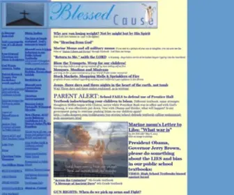 Blessedcause.org(Eloheim) Screenshot