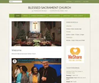 Blessedsacramentchurchsi.org(Blessed Sacrament) Screenshot