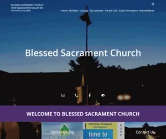 Blessedsacramentnj.org(Blessed Sacrament Church) Screenshot