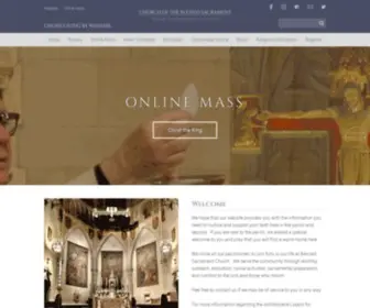 Blessedsacramentnyc.org(Church of the Blessed Sacrament in New York) Screenshot