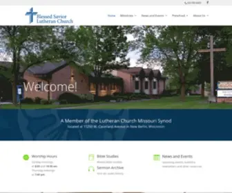 Blessedsaviorwi.org(Blessed Savior Lutheran Church) Screenshot