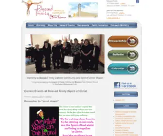 Blessedtrinitymissoula.org(Blessed Trinity Missoula and Spirit of Christ Mission Lolo) Screenshot