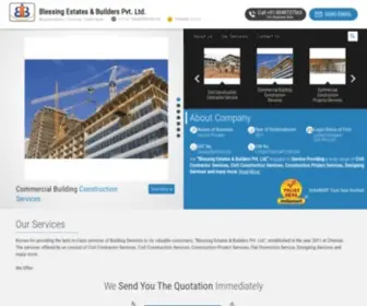 Blessingbuilders.net(Blessing Estates & Builders Pvt) Screenshot