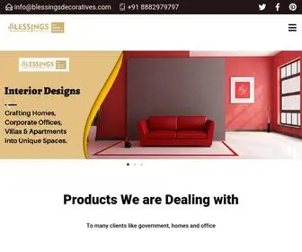 Blessingsdecoratives.com(We are leading Brand which provides all the interior solutions) Screenshot