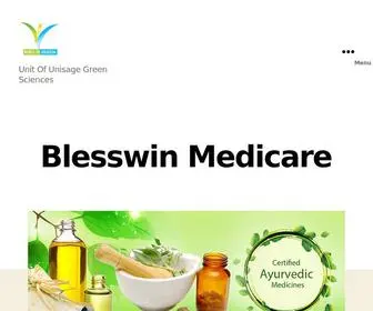 Blesswinmedicare.com(Unisage green sciences) Screenshot