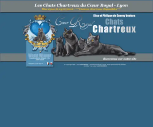 Bleu-Royal.com(ELEVAGE DU BLEU ROYAL : chaton chartreux) Screenshot