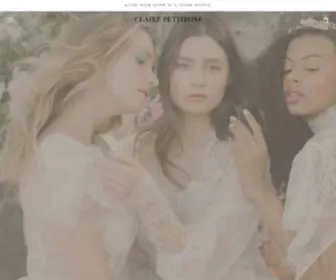 Bleuclair.net(Claire Pettibone Couture Designer Dresses and Romantique Boho Dresses) Screenshot