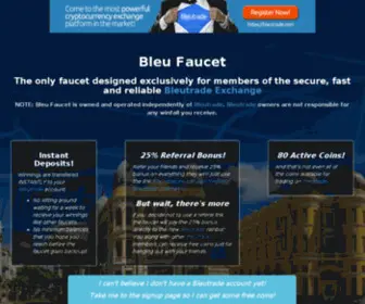 Bleufaucet.com Screenshot