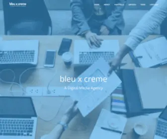 Bleuxcreme.com(A Digital Media Agency) Screenshot