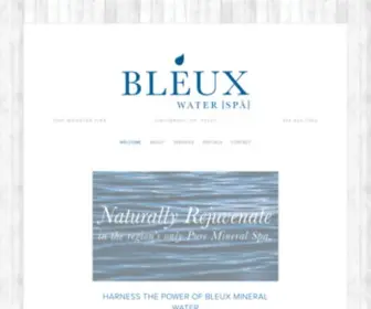 Bleuxwaterspa.com(Bleux Water Spa) Screenshot