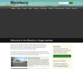 Blewbury.co.uk(Information for residents and visitors inc) Screenshot