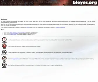 Bleyer.org(Pablo Bleyer Kocik's world wide web hideout) Screenshot