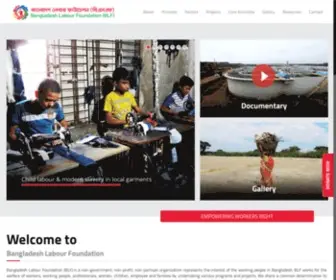 BLF-BD.org(Bangladesh Labour Foundation) Screenshot