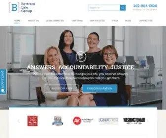 BLG-DC.com(Medical Malpractice Law Firm) Screenshot