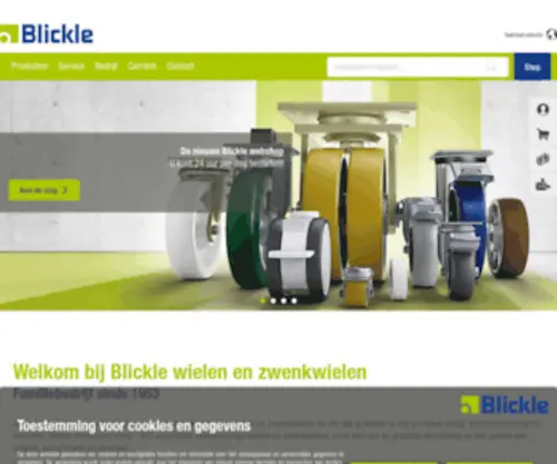Blickle.be(Roues et roulettes innovantes Blickle) Screenshot