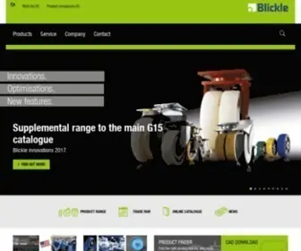 Blickle.com(Your castor and wheel manufacturer for all applications) Screenshot