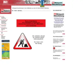 Blickpunkt-Dienstleistung.de(Homepage des MS Verlag) Screenshot