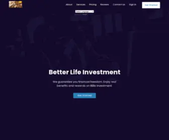 Blifeinvestment.com(Blife Investment) Screenshot