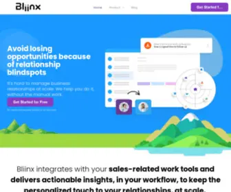 Bliinx.ca(Relationship Productivity for Business) Screenshot