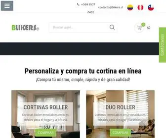 Blikers.cl(Tienda Online de Cortinas Roller y Doble Roller Personalizadas) Screenshot