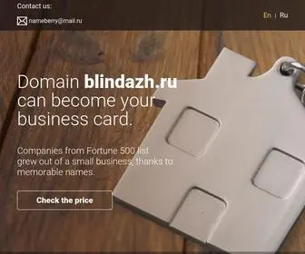 Blindazh.ru(Домен) Screenshot
