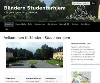 Blindern-StudenterhJem.no(Velkommen til Blindern Studenterhjem) Screenshot