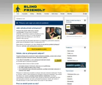 Blindfriendly.cz(Blind Friendly Web) Screenshot