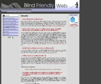 Blindfriendly.sk(Blind Friendly Web) Screenshot