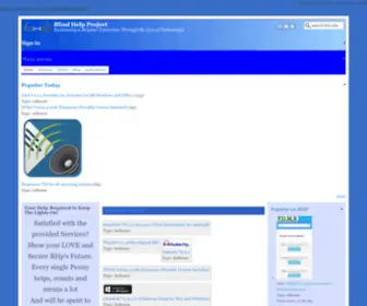 Blindhelp.net(An independent volunteer based project) Screenshot