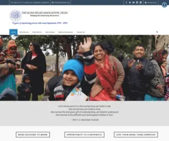 Blindrelief.org(Helping the blind help themselves) Screenshot