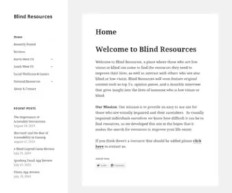 Blindresources.org(Blind Resources) Screenshot