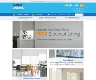Blindsonline.com.au(Blinds Online by Tuiss ®) Screenshot