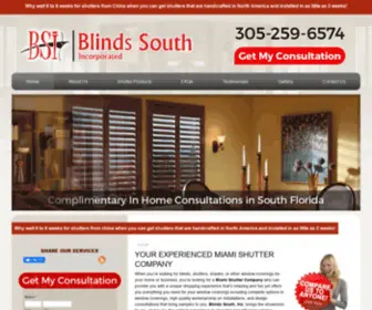 Blindsouth.com(Blinds South) Screenshot