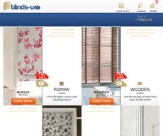 Blindsuk.net(Save 70% Today on quality made to measure window blinds online) Screenshot