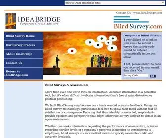 Blindsurvey.com(揹eposits據) Screenshot